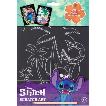Canenco Vyškrabávacie obrázky Stitch 2 ks
