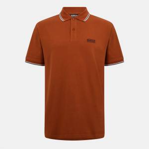 Barbour International Блуза с яка Barbour International Mens Evan Polo Shirt - Drk Ginger OR94