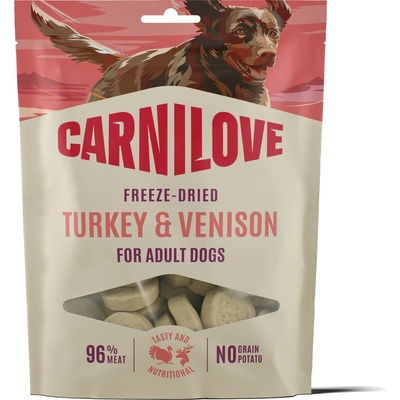 CARNILOVE Dog FREEZE DRIED Turkey & Venison 60g