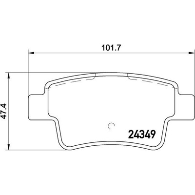 BREMBO Sada brzdových platničiek kotúčovej brzdy P59057