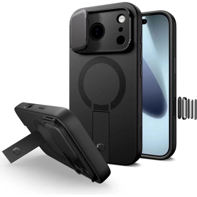 Tech-Protect Калъф Tech-Protect Kevlar Aura MagSafe за iPhone 17 Pro Max - черен (5906302331680)