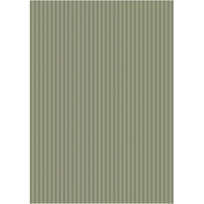 Ib Laursen Baliaci papier Moss green stripes – 5 m