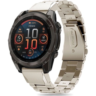 Tech-Protect Стоманена верижка за Garmin Fenix 5 / 6 / 6 Pro / 7 / 8 (47mm) / E от Tech-Protect Stainless - Titanium (5906302376971)