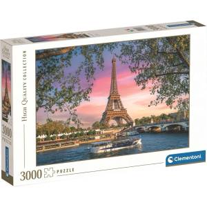 Clementoni Пъзел Clementoni от 3000 части - Желязната дама по залез (33039)