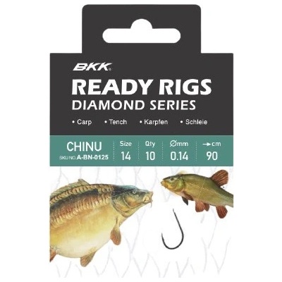 BBK Náväzec Ready Rig Diamond Chin BN 70 cm veľ.4 10 ks