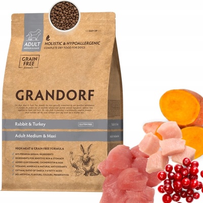 Grandorf Adult Grain Free Rabbit & Turkey 1 kg