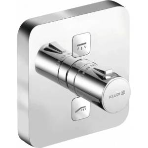 Kludi Push термостатичен вграден смесител за душ, 2 потребители, хром (389110538)