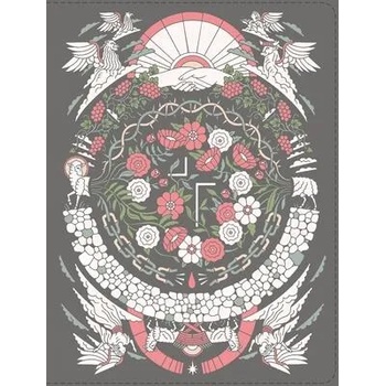 Image 1 of The Jesus Bible Artist Edition, Niv, Leathersoft, Gray Floral, Comfort Print | Passion