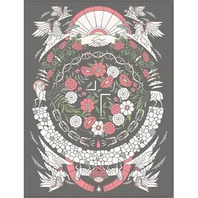 The Jesus Bible Artist Edition, Niv, Leathersoft, Gray Floral, Comfort Print | Passion