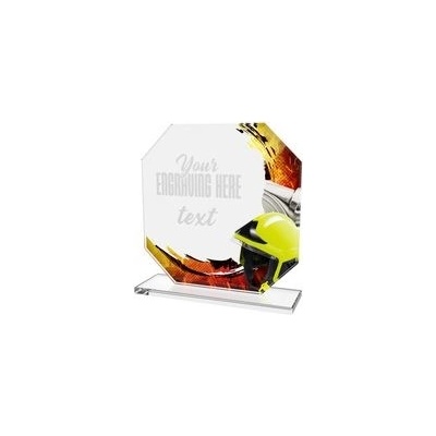 Poháry Bauer Skleněná trofej CR2024302M32 Hasiči