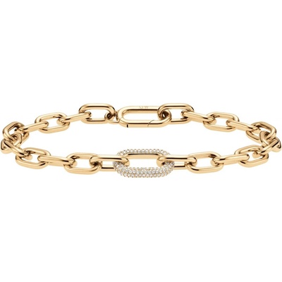 Daniel Wellington Luxusní pozlacený náramek s krystaly Crystal Link DW00400572 18,5 cm