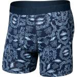 Saxx Мъжко синтетично термобельо Saxx Droptemp Cooling Cotton Boxer Brief Fly Everyday base layer - Backsplash / Dark Ink (014-2472-0611)
