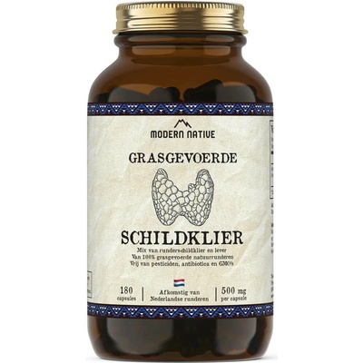 Modern Native Grass-fed hovězí štítná žláza 180 kapslí