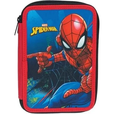 GIM Ученически пълен несесер gim Спайдърмен blue net