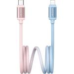 USAMS IPAD / IPAD 2 / IPAD 3-то поколение USAMS BICOLOR кабел за данни Type-C - Lightning, 120 см, СИНЬО/ЧЕРВЕНО SJ757USB03 (SJ757USB03)