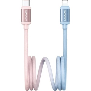 USAMS IPAD / IPAD 2 / IPAD 3-то поколение USAMS BICOLOR кабел за данни Type-C - Lightning, 120 см, СИНЬО/ЧЕРВЕНО SJ757USB03 (SJ757USB03)