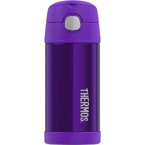 Thermos Термос бутилка FUNtainer със сламка, 355 мл, лилава (12001E)