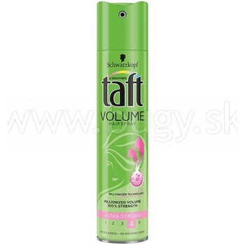 Taft Volume Power silno tužiaci lak na vlasy pre väčší objem 250 ml