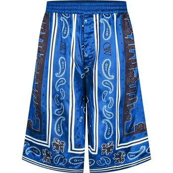 OFF WHITE Къси панталони OFF WHITE Men's Bandana Relaxed Fit Chino Shorts - Nautical B