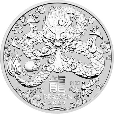 Perth Mint Strieborná investičná minca Rok Draka 1 Oz | Lunar III 2024 1 oz