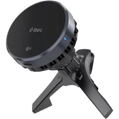 Ttec Стойка за кола ttec - Drive Pro Qi2, 15W, MagSafe, черна (8694470263830)