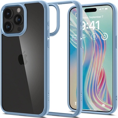Spigen Кейс Spigen Crystal Hybrid за iPhone 15 Pro Max, син (8809896747561)