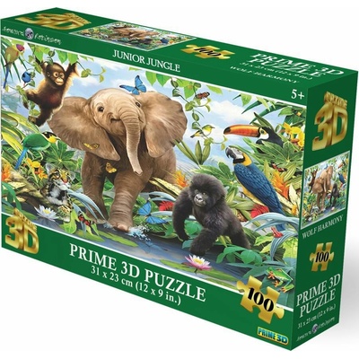 PRIME 3D PUZZLE Junior Jungle 100 ks