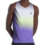 New Balance Мъжки потник с широка презрамка New Balance Race Day Ultra Light Printed Singlet Tank top - Electric Purple - размер XL (216-8584-0114)