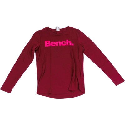BENCH tričko Corp Logo Longsleeve Cabernet RD11343