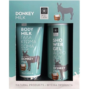 Bodyfarm Donkey Milk Комплект - Душ гел и Мляко за тяло, 250 + 200 ml - ozone