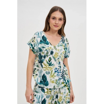 Moodo Флорален топ с V-образно деколте Moodo | Byal | ЖЕНИ | XS