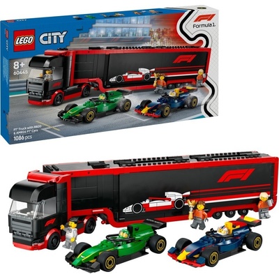 LEGO® City 60445 Kamión F1 s autami RB20 a AMR24 F1
