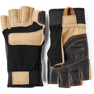 Hestra Ръкавици Hestra Climbers Liba Short 5 Finger Gloves - Black / Tan - размер 6 (EU) (202-8381-0111)