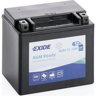 Exide AGM 12Ah 200A left+ AGM12-12M