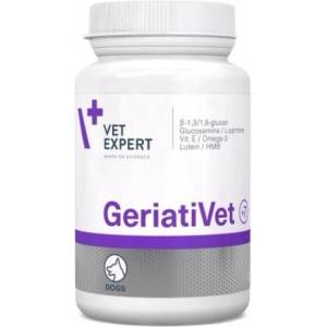 VetExpert GeriatiVet Dog - хранителна добавка за възрастни кучета, намаляване риска от свързаните с възрастта здравословни проблеми, 45 таблетки, Vet Expert - Полша