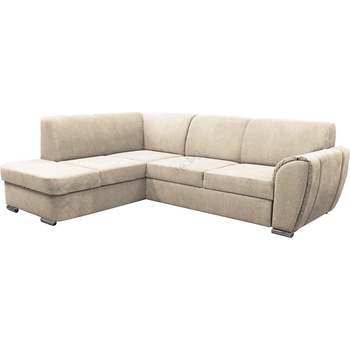 Filex Разтегателен ъглов диван serpa, l-образен, с ракла, ляв, бежов (ff0007)