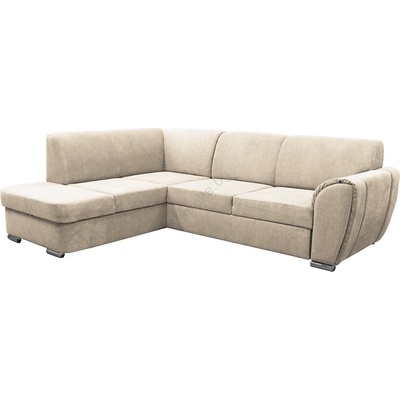 Filex Разтегателен ъглов диван serpa, l-образен, с ракла, ляв, бежов (ff0007)