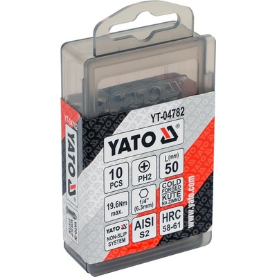 Bit Yato křížový 1/4 PH2 x 50 mm 10 ks YT-0478