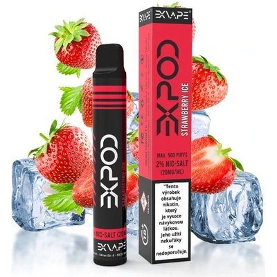 Exvape Expod Strawberry Ice 20 mg 500 potáhnutí 1 ks