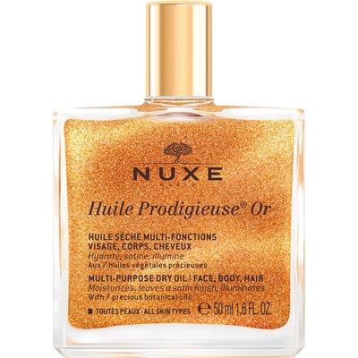 Nuxe Huile Prodigieuse OR multifunkčný suchý olej s trblietkami na tvár telo a vlasy 50 ml