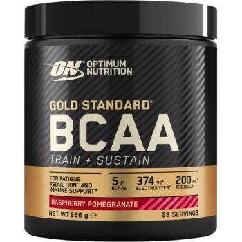 Optimum Nutrition Gold Standard BCAA Train + Sustain [266 грама] Малина с нар