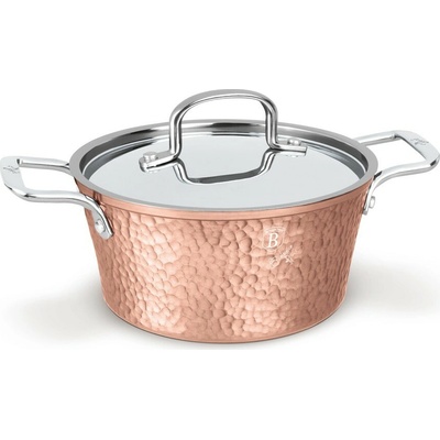 Pro-Tech shop Kastrol s mramorovým povrchem a nerezovou poklicí Hammered Copper 24cm 55721