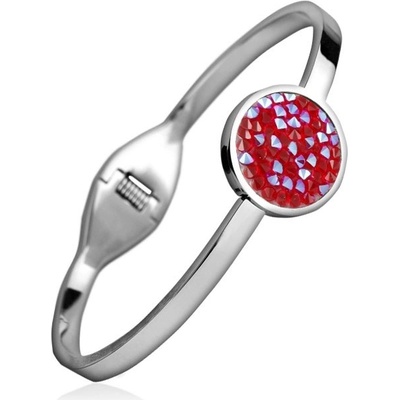 Nubis ocelový náramek s krystaly Crystals from Swarovski LV7001-LSS