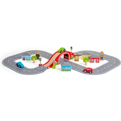 Bigjigs Rail Dřevěná silnice osmička BJT600