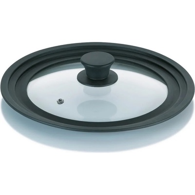 kela 22 - 26 см универсален стъклен капак със силиконов кант KELA модел Concetta