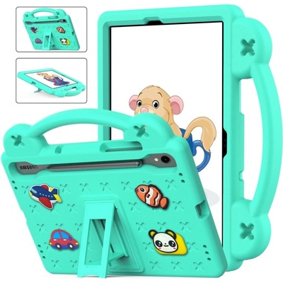 Vsetkonamobil 66743 FANY Detský kryt na tablet pre Samsung Galaxy Tab S9 FE / Tab S10 FE / S10 Lite zelený