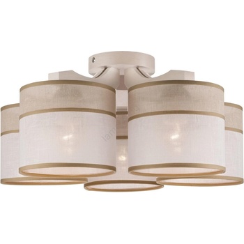 LAMKUR Плафониера ANDREA 5xE27/60W/230V бук, приспособена за таван (LA27326)