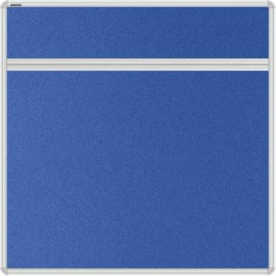 VMS VISION Stolový akustický paraván AKUSTIK ekoTAB oblý roh 80 x 80 cm kráľovsky modrý