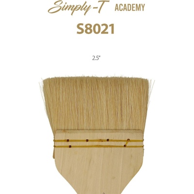 Štetec Simply-T Academy S8021 - široký plochý, dlhá rukoväť Veľkosť štetca: 2,5