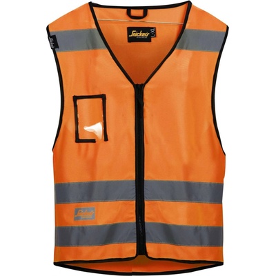 Snickers Workwear Vesta vysoká viditelnost třída 2 oranžová